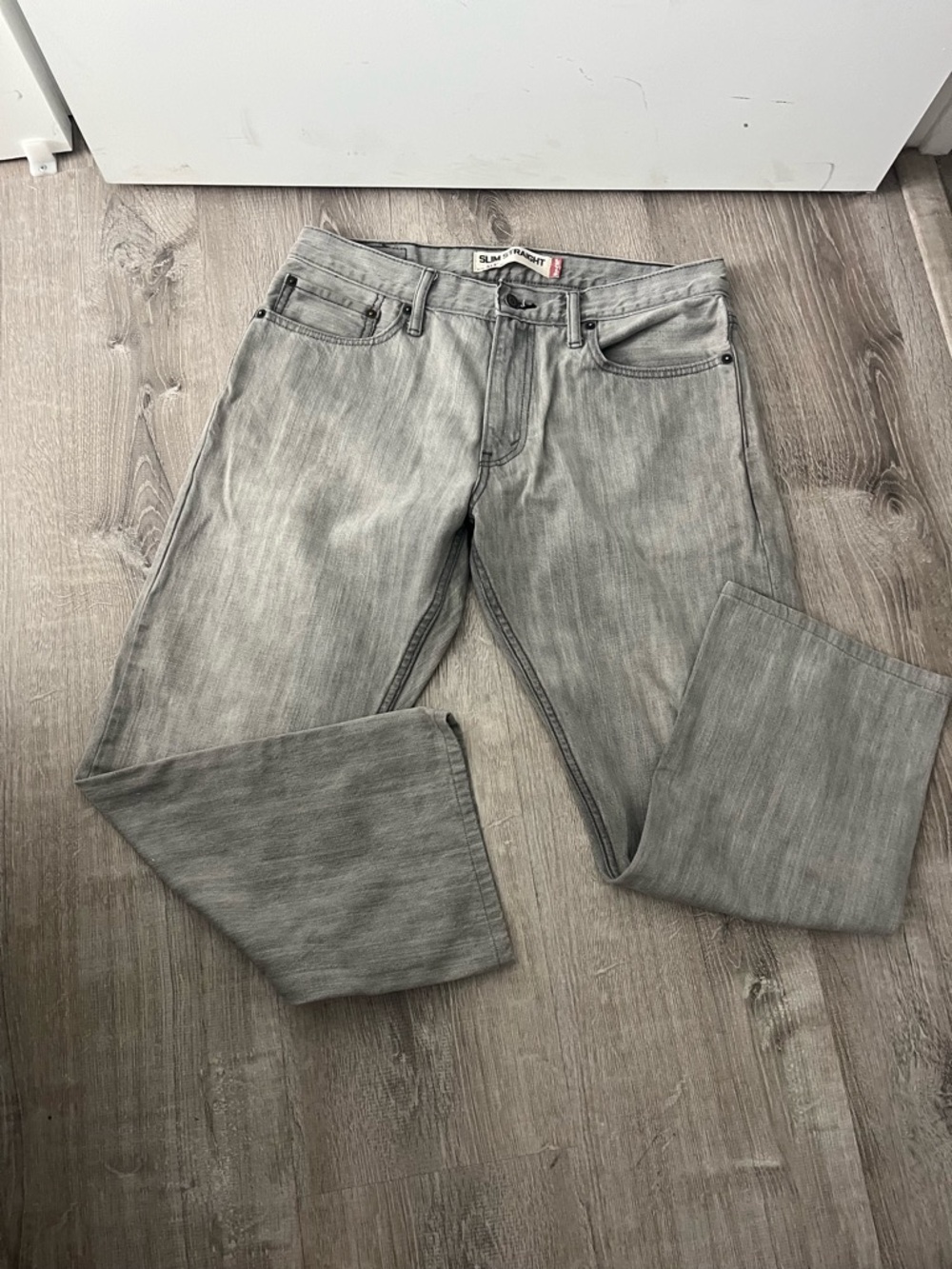 Levi's 514 Straight Men's Jeans - Light Gray Wash